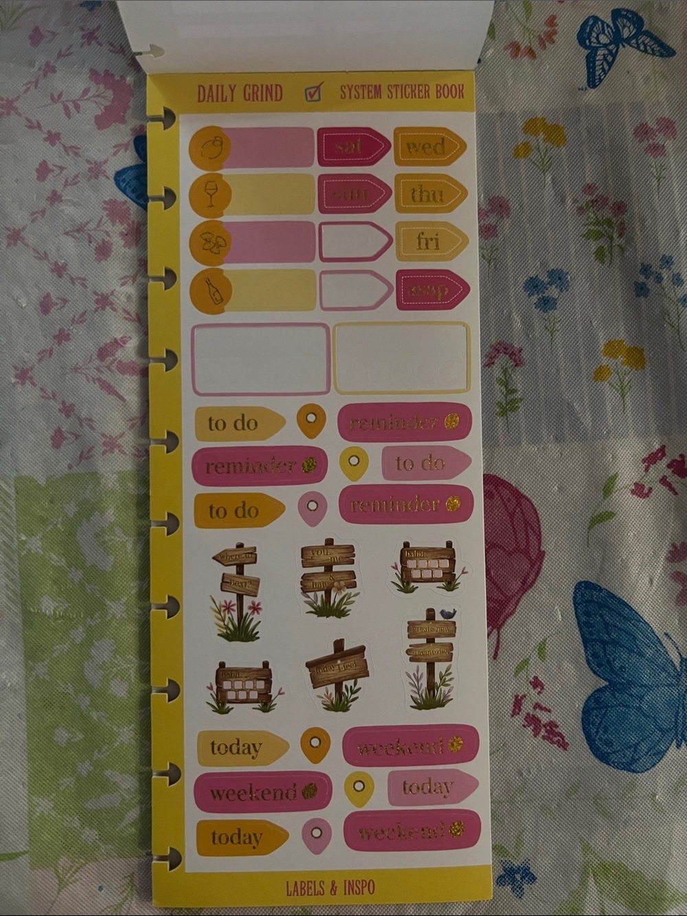 Daily Grind Planner- Adventure System Sticker Book - Picture 3 of 13
